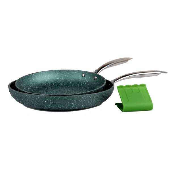 Emerald 2 Piece Non-Stick Fry Pan & Skillet Set