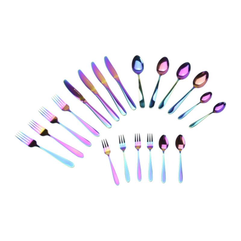 20 Piece Iridescent Cutlery Set