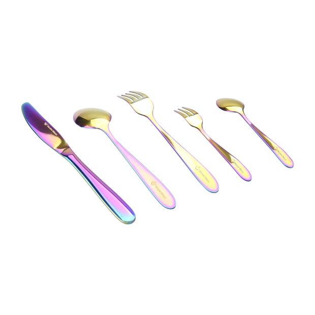 20 Piece Iridescent Cutlery Set