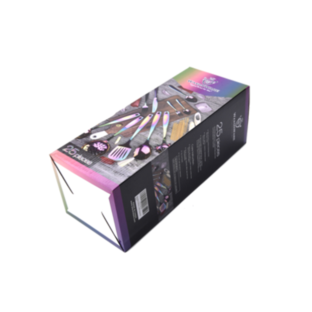 Stainless Steel Kitchen Tools and Cutlery Bundle (25-Piece Set) | Rainbow PVD Coated