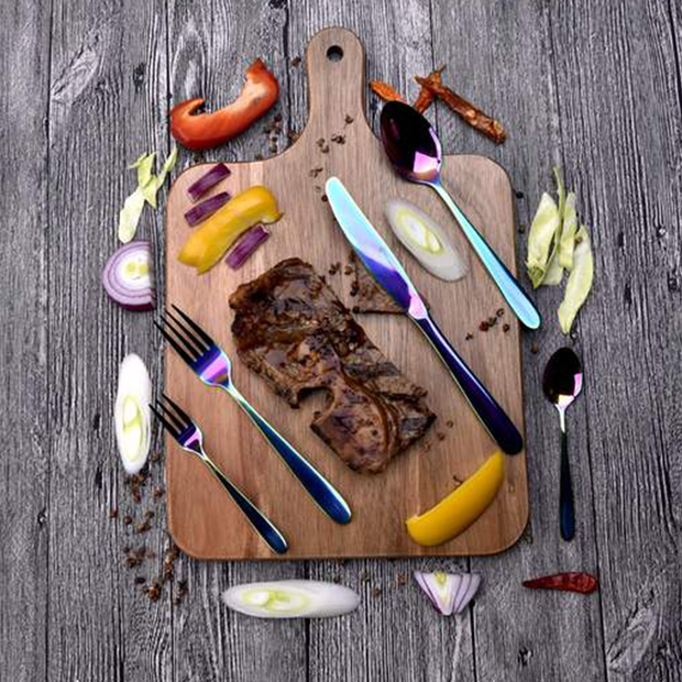 20 Piece Iridescent Cutlery Set