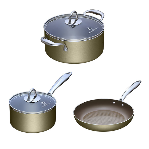 Stonetec 11 Saute Pan with Glass Lid – WaxonWare